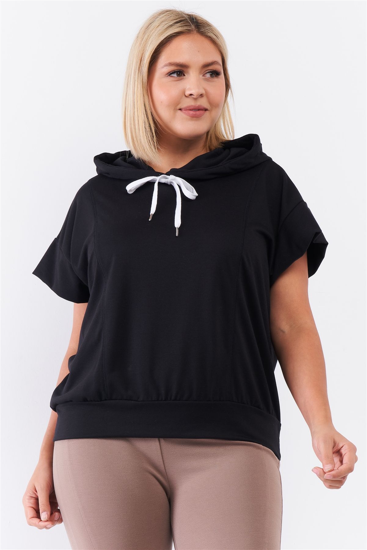 Hooded Black Top