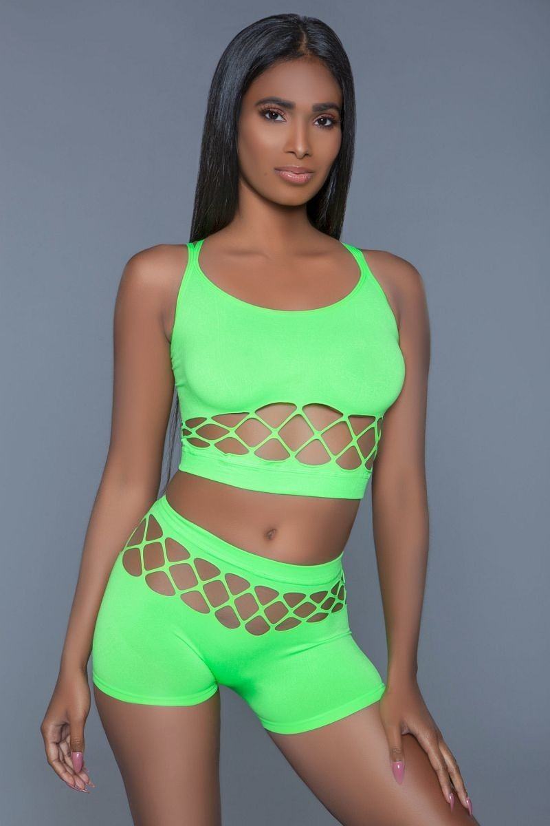 Silk fishnet set