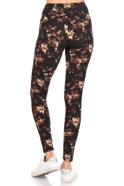 Printed knit leggings