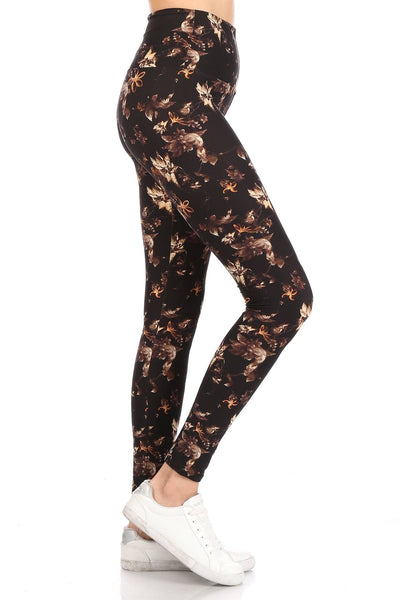 Printed knit leggings