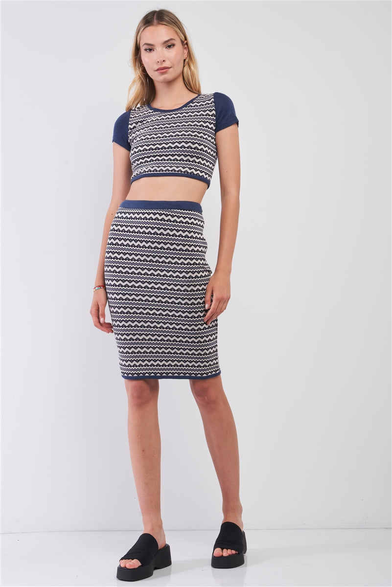 Geometrical pattern two piece set