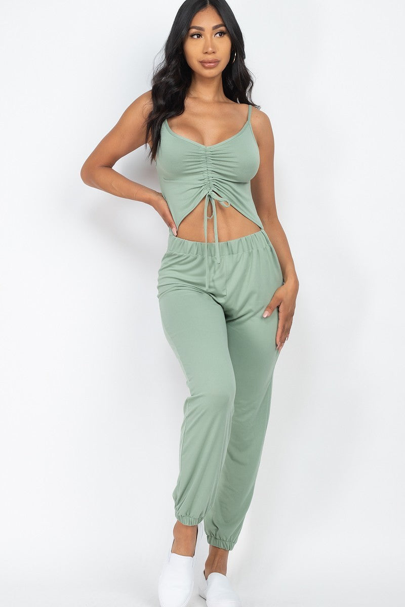 Adjustable string jumpsuit