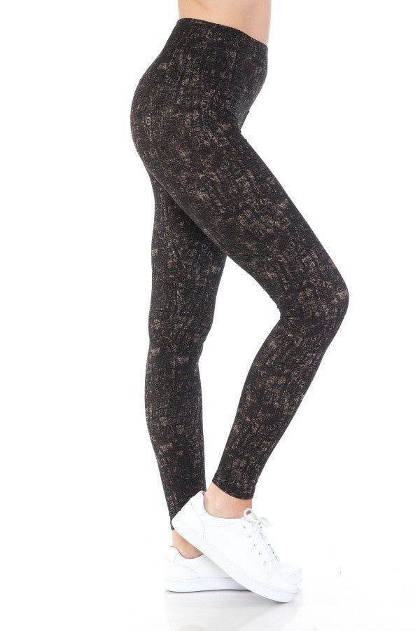 Banded lined leggings