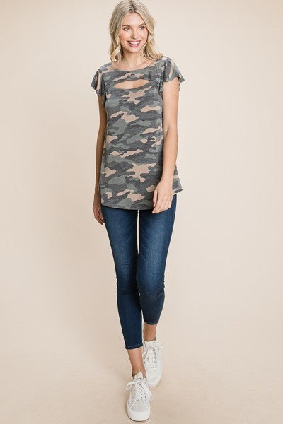 Army camo top