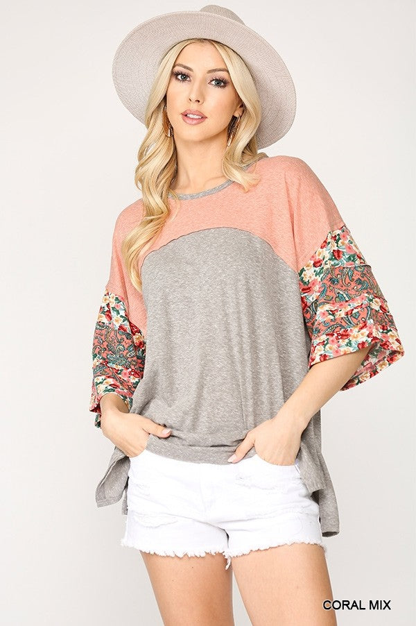 Dolman sleeve blouse