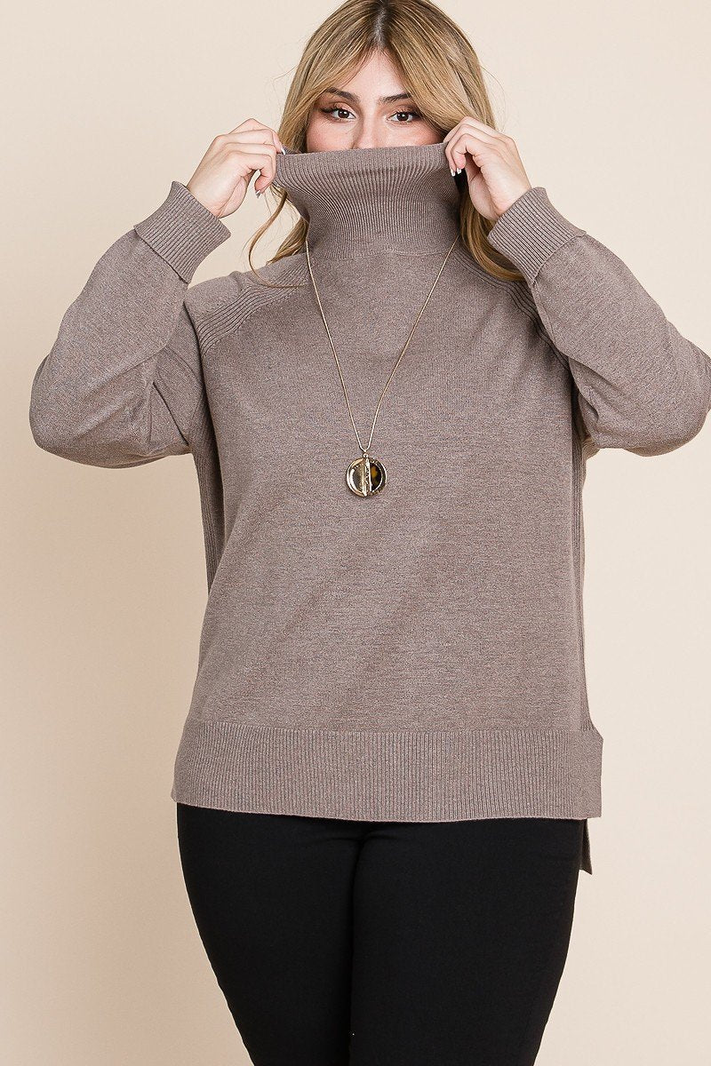 Plus Size Turtleneck Sweater