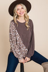 Animal print pullover