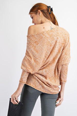 Tribal printed top