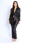 Sequin shirt set