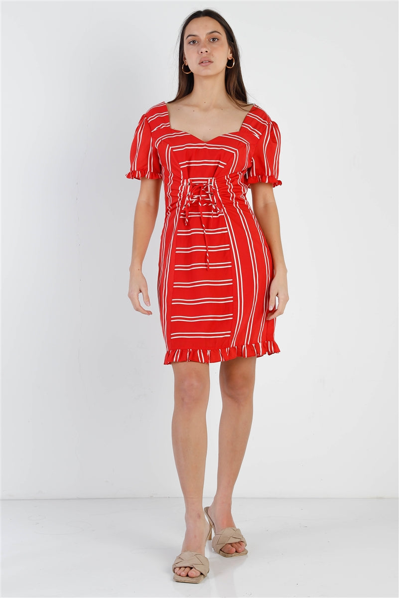 Red Stripe Dress