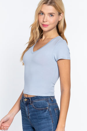 Vneck Crop Top