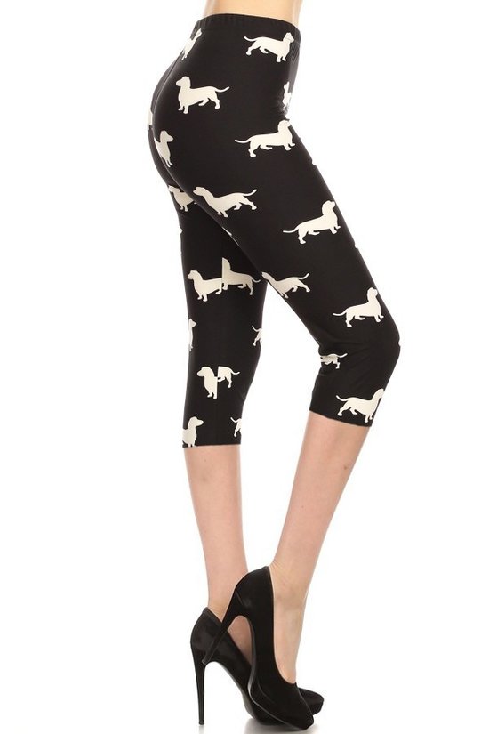 Dog print leggings