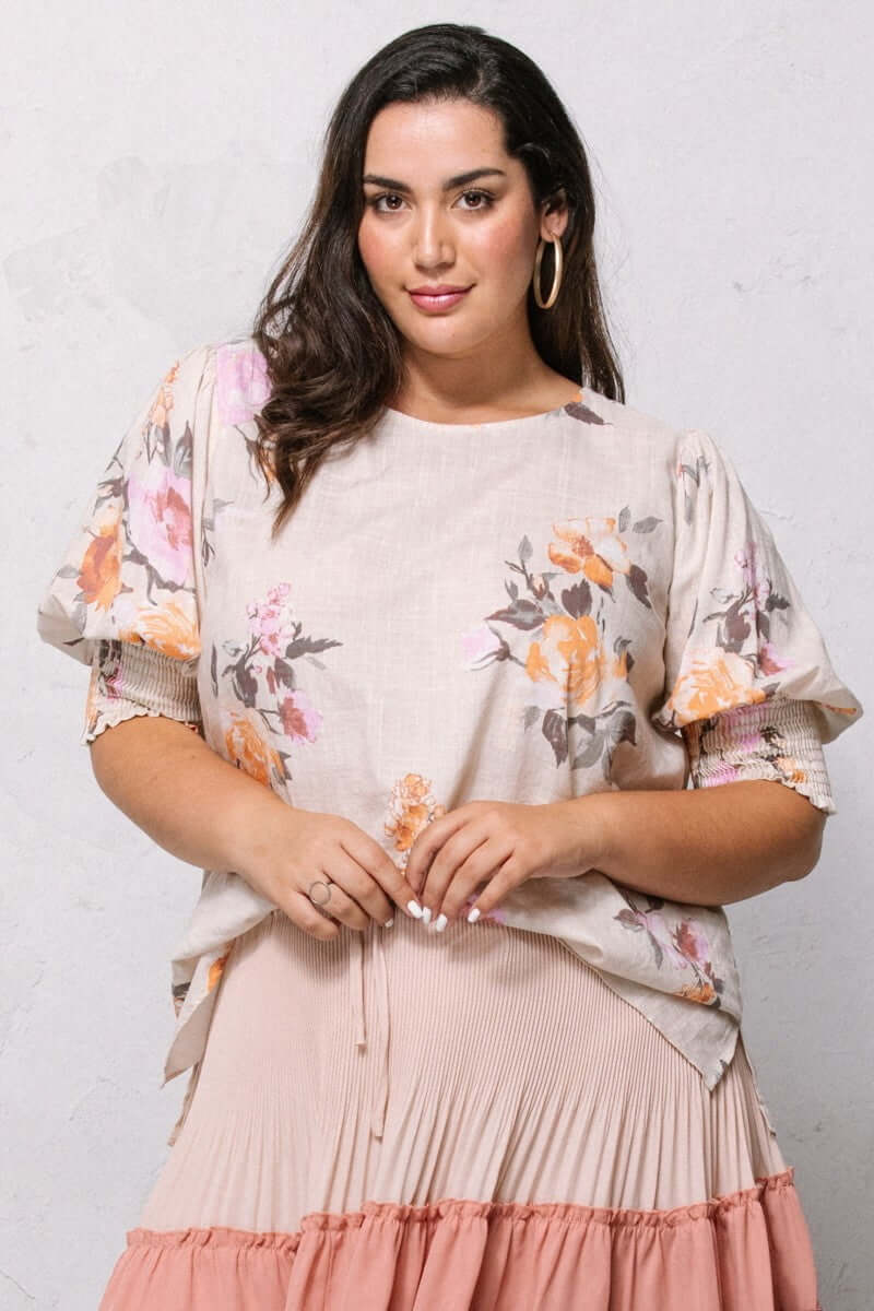 Floral Printed Woven Blouse - The Diva Goddess