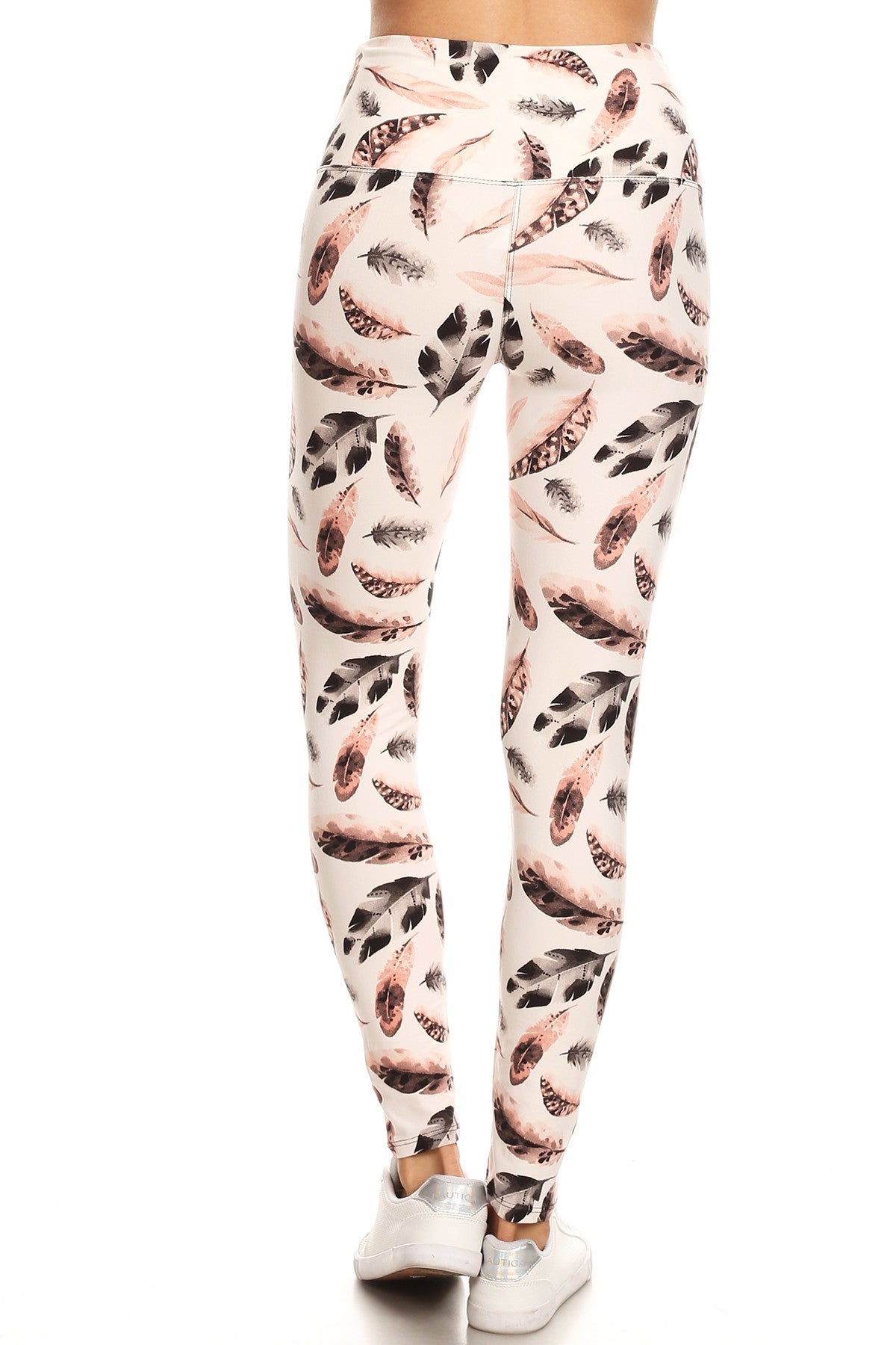 Leaf printed legging