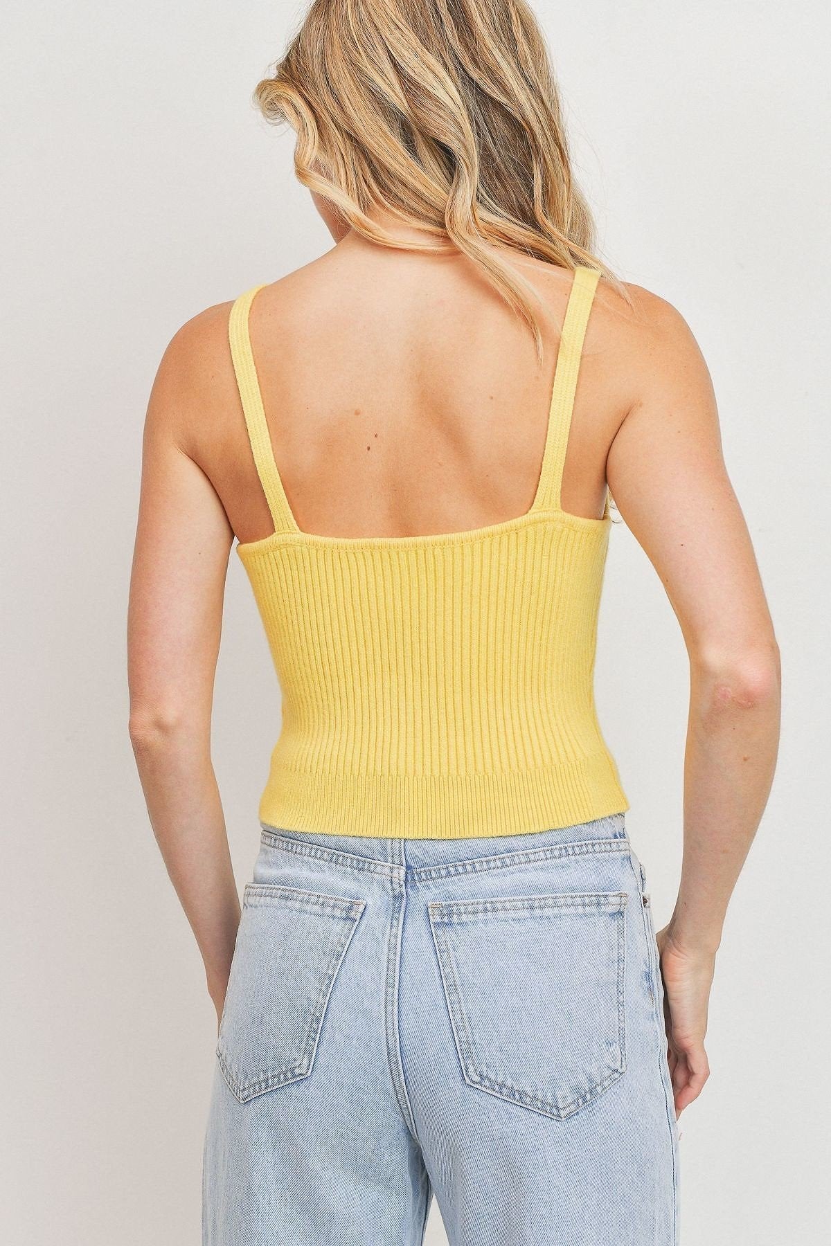 Sleeveless ribbed top