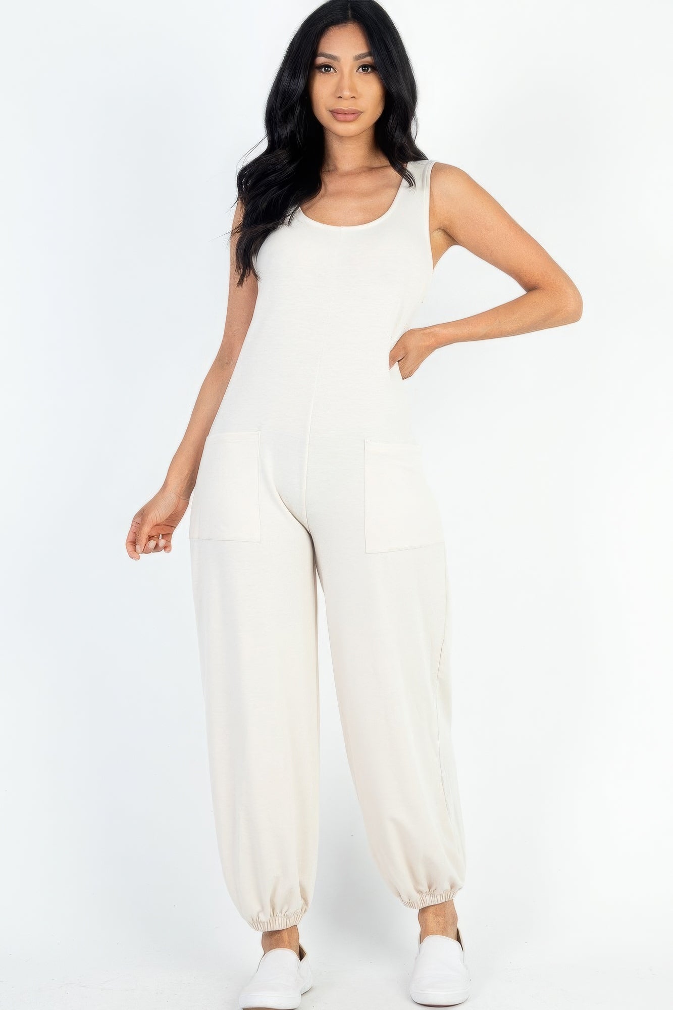 French terry jumpsuit