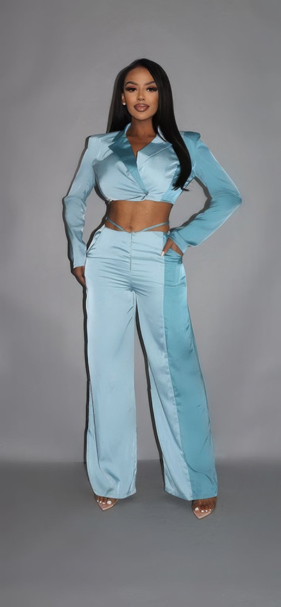 Wide Leg Pant Set