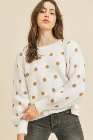 Polka Dots Long Sleeve Top