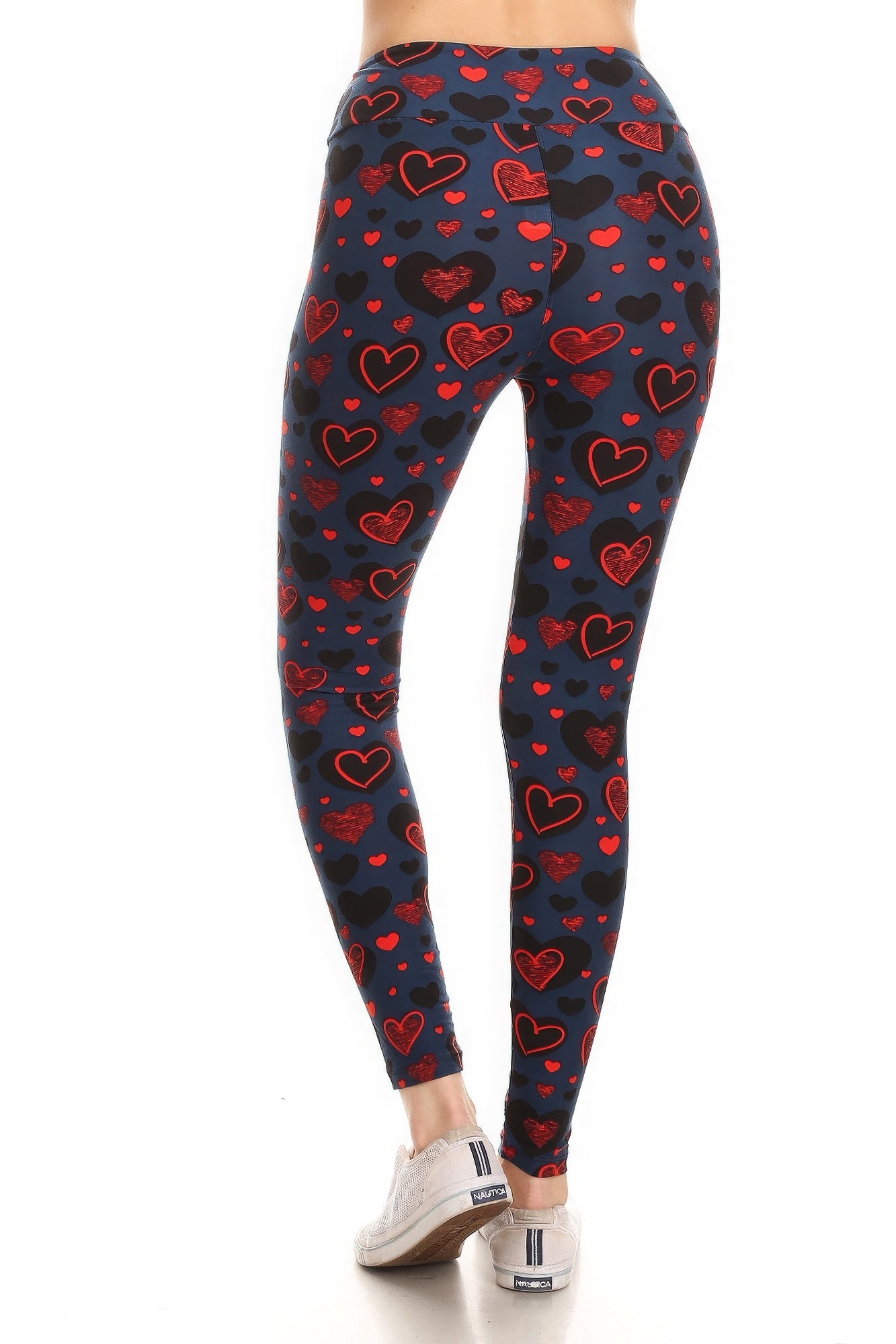 Heart print leggings