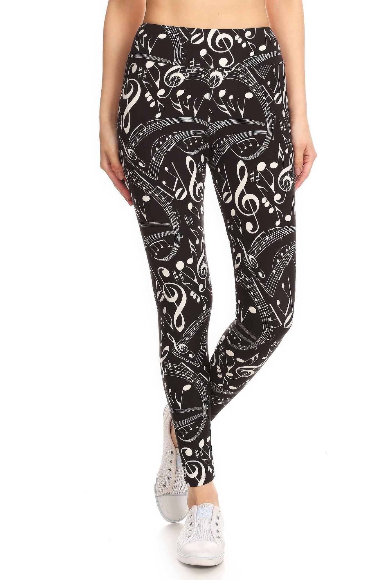 Banded high waist leggings