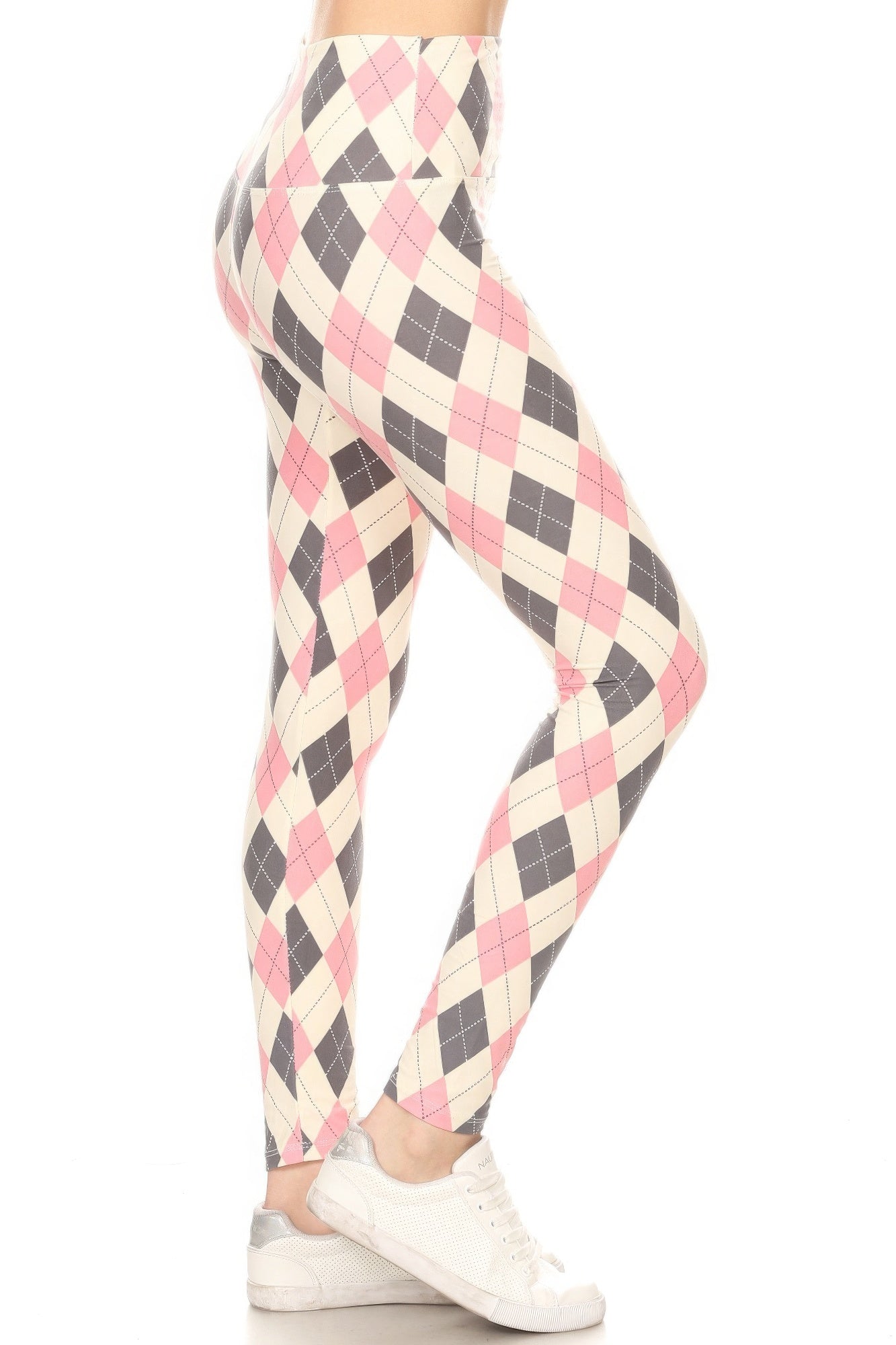 Argyle print leggings