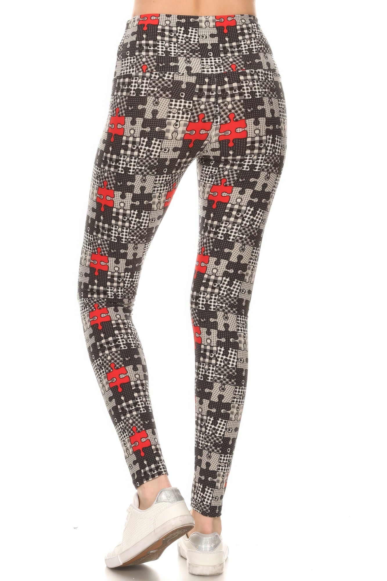 Printed knit leggings