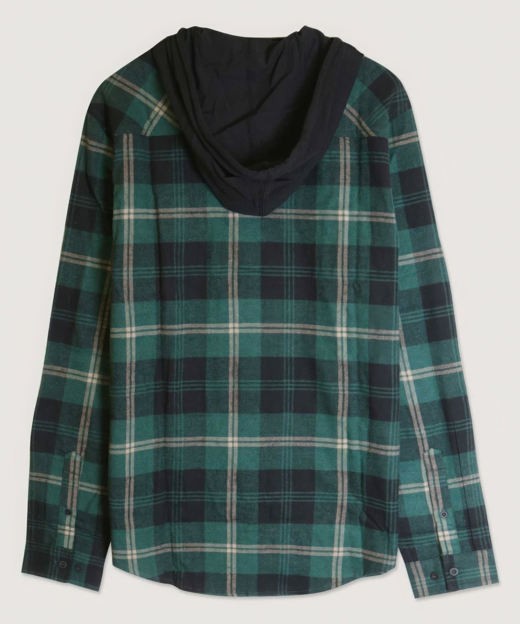 Hooded Plaid Shirt