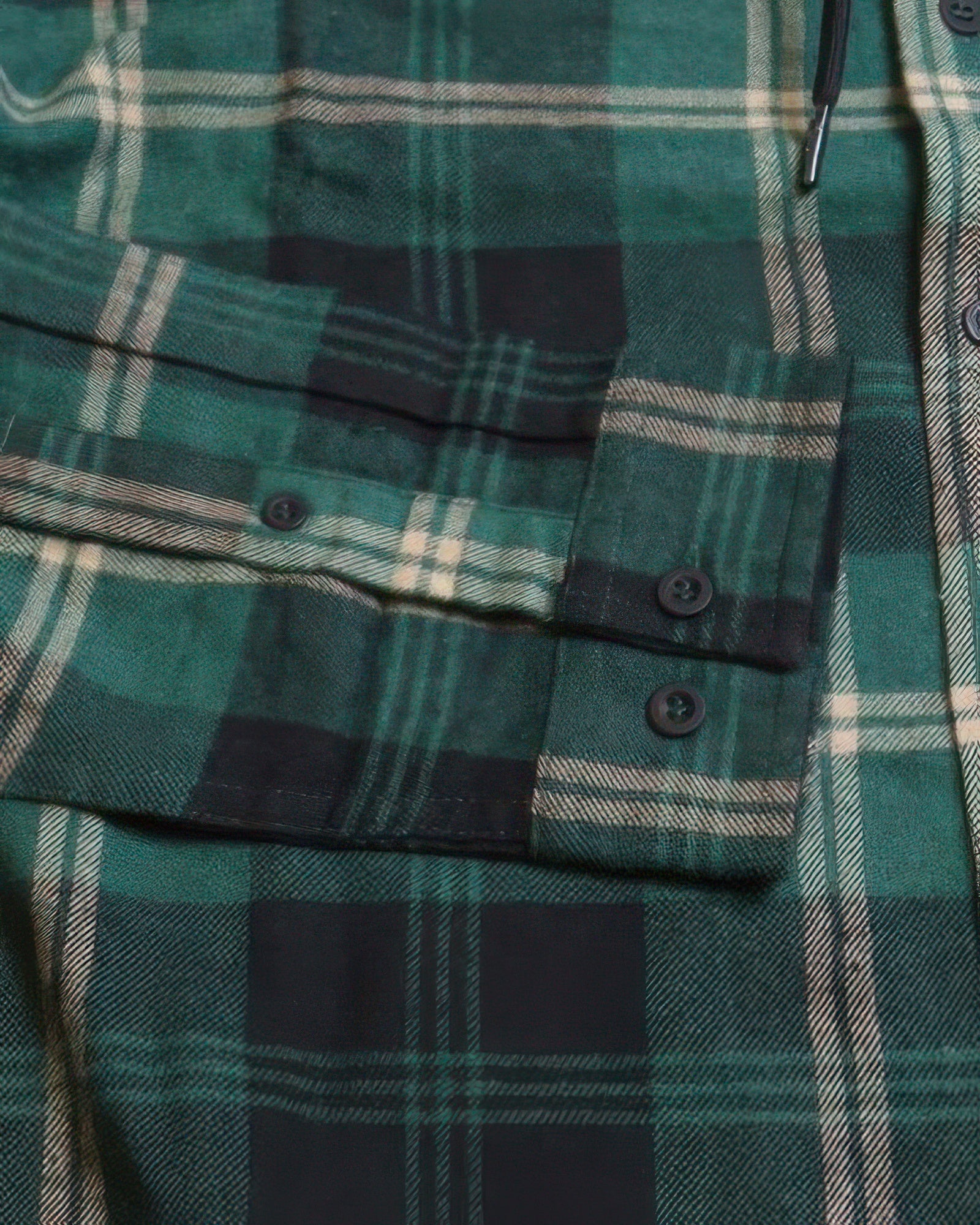 Hooded Plaid Shirt