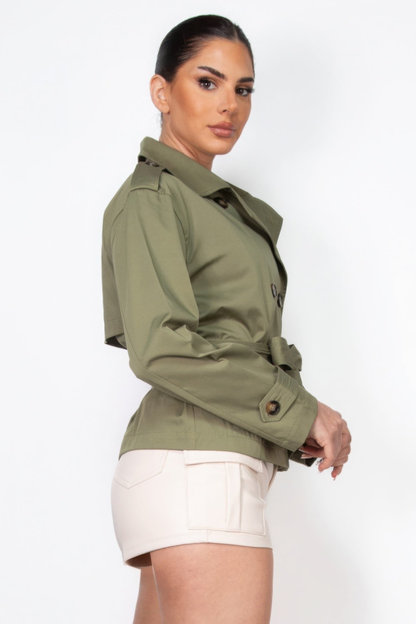 Doublebreasted trench coat