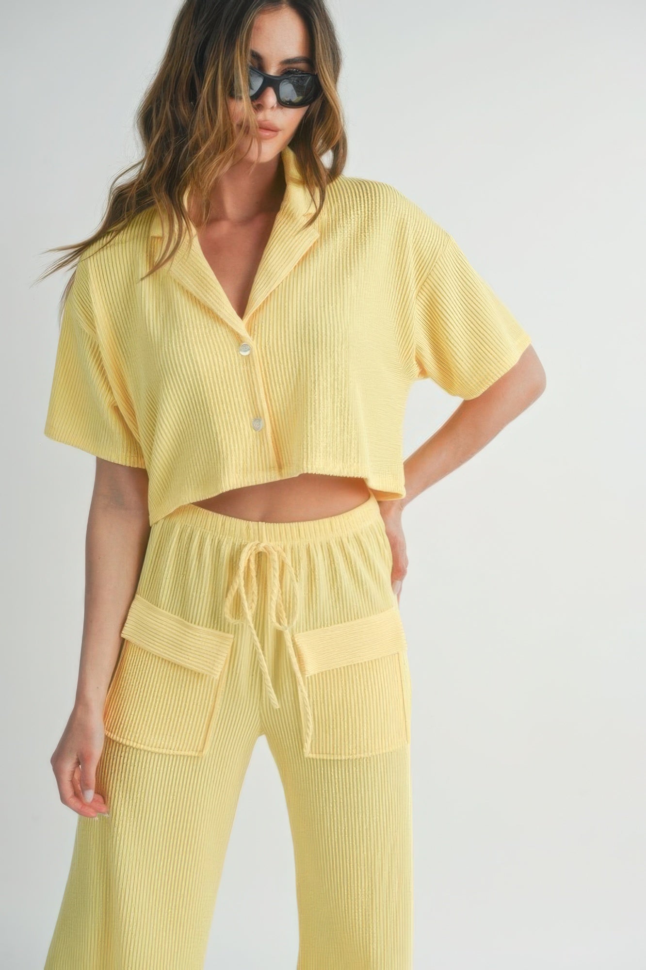 Button Up Two Piece Set