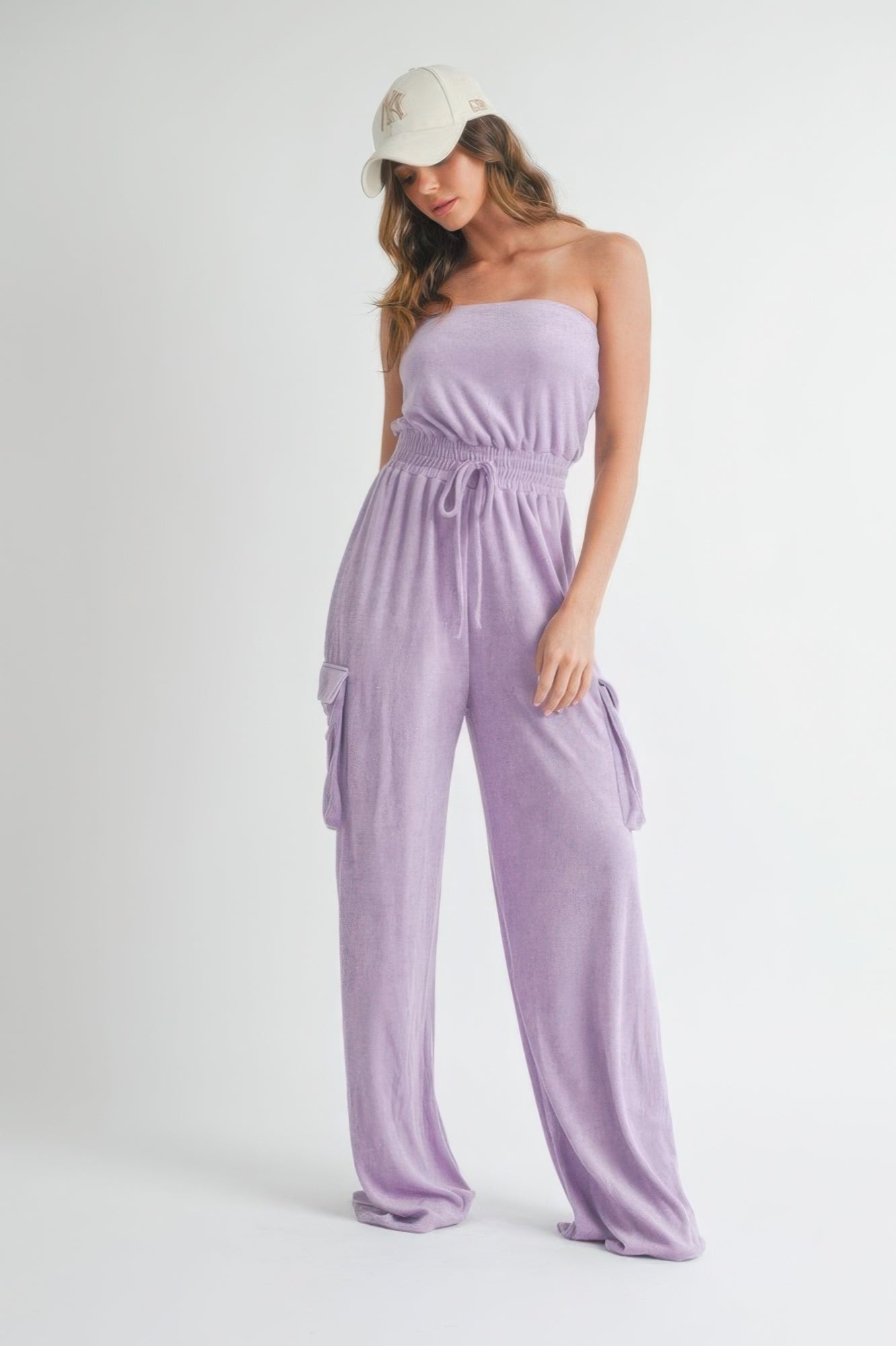 Tube top jumpsuit