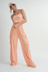 Tube top jumpsuit