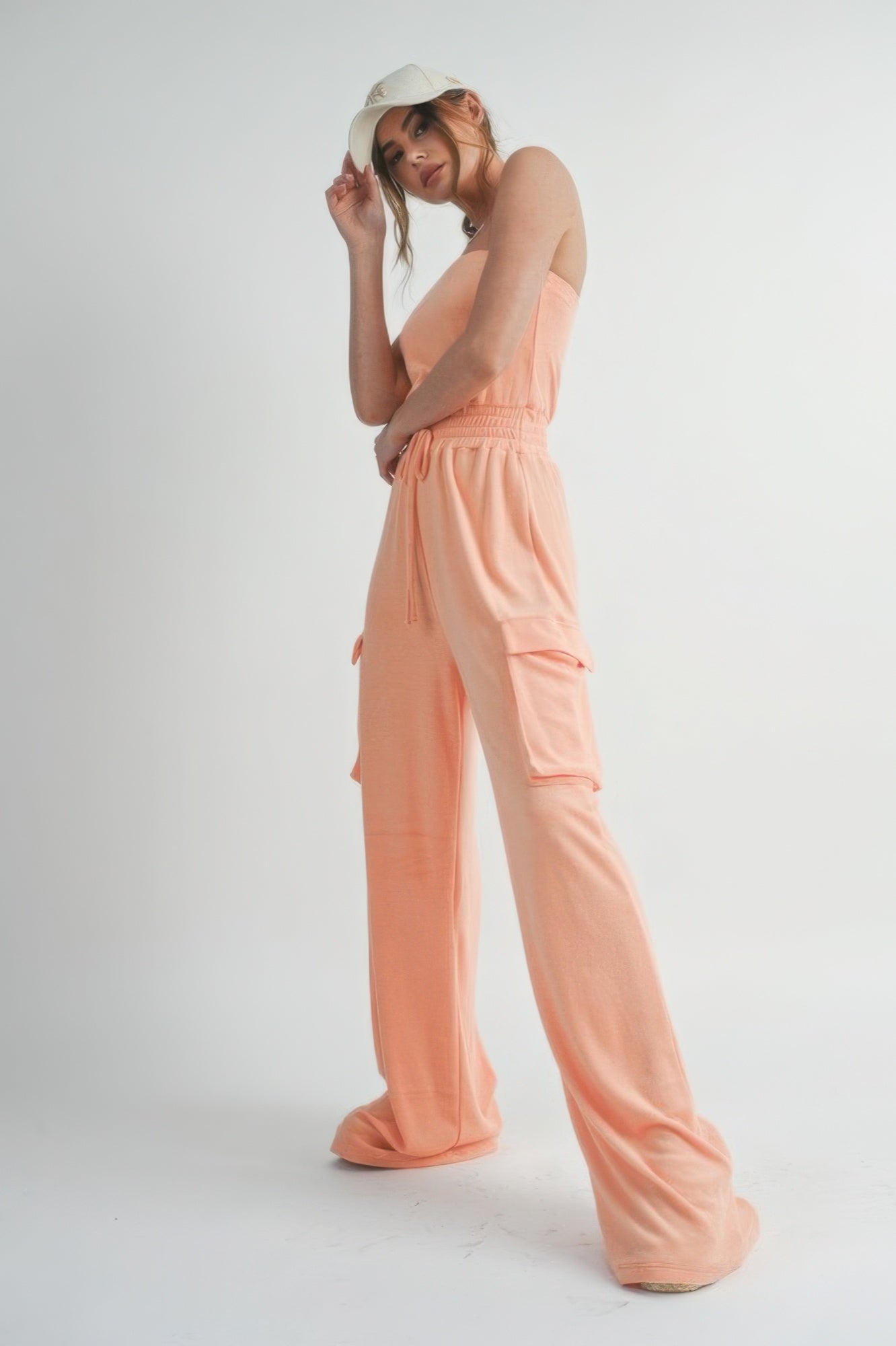 Tube top jumpsuit