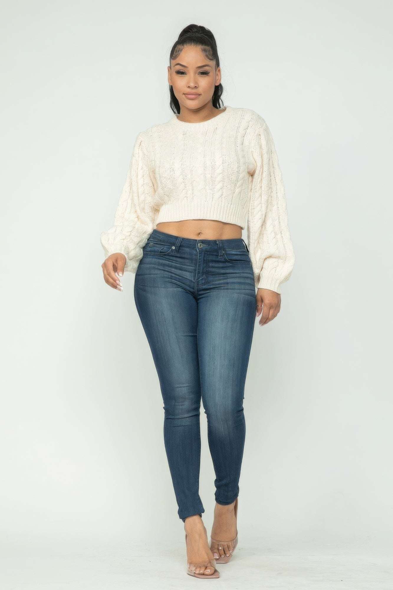 Cable Pullover Top - The Diva Goddess