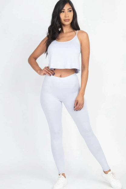 Cami Top And Leggings Set - The Diva Goddess