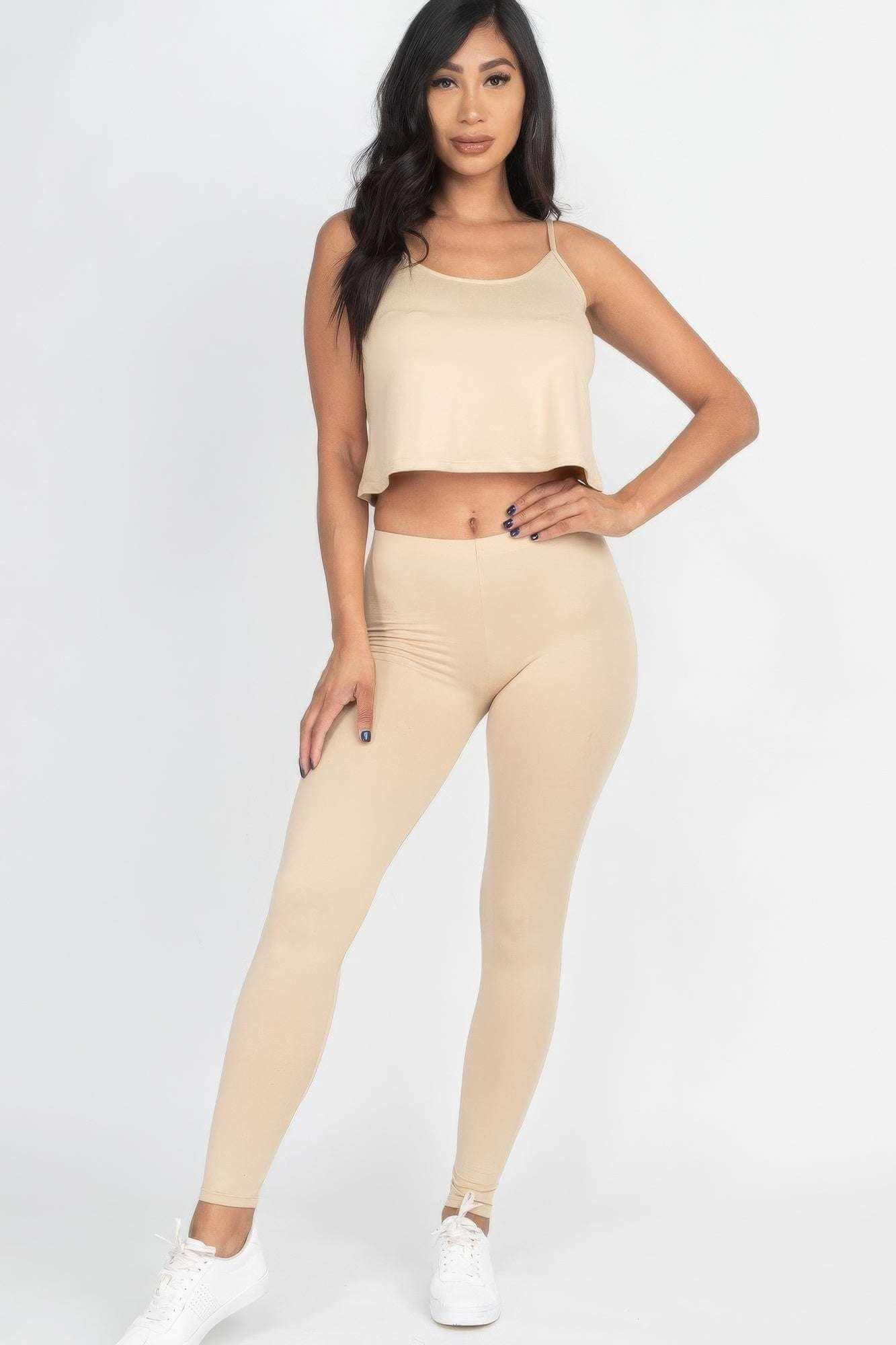 Cami Top And Leggings Set - The Diva Goddess