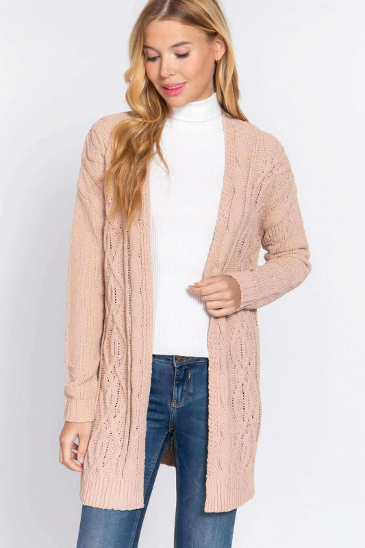 Chenille Sweater Cardigan - The Diva Goddess