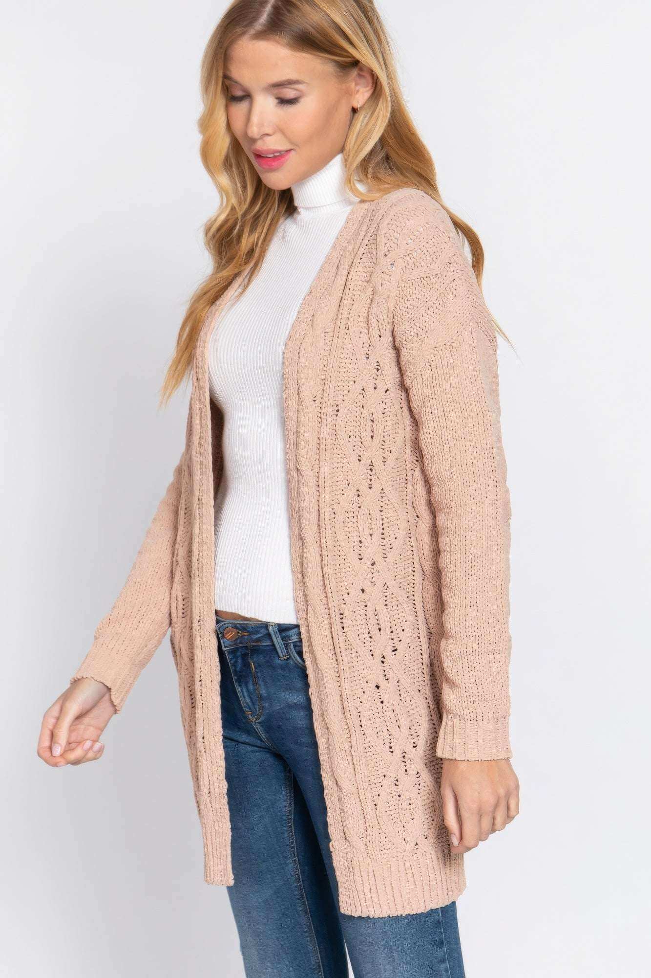 Chenille Sweater Cardigan - The Diva Goddess