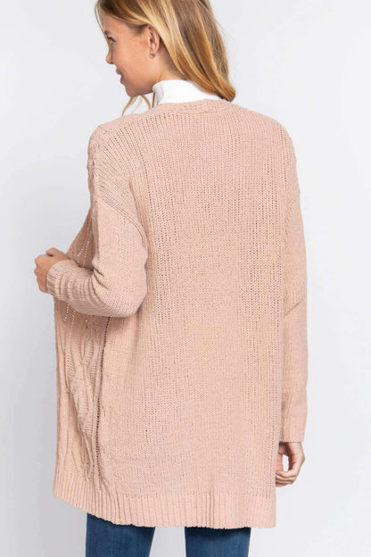 Chenille Sweater Cardigan - The Diva Goddess