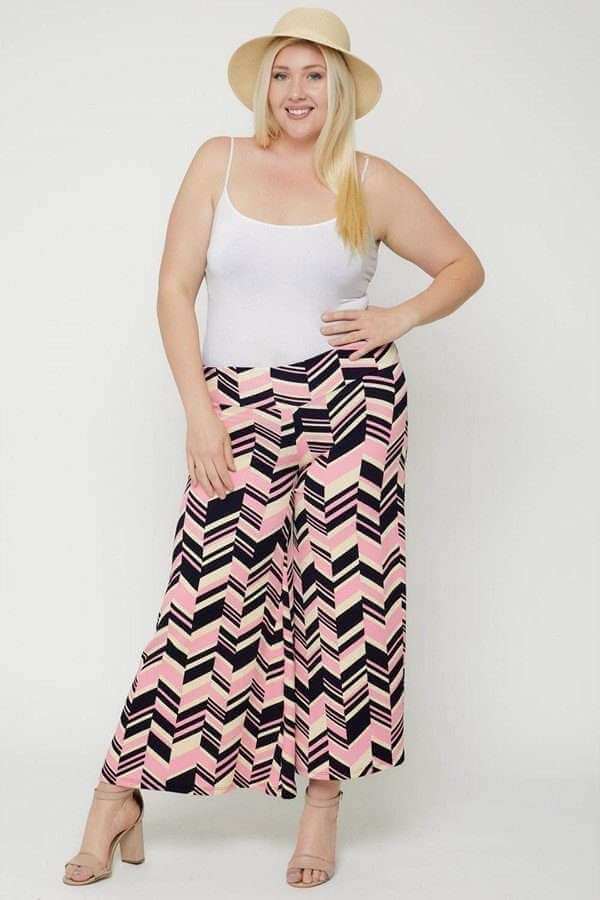 Chevron Print Pants - The Diva Goddess