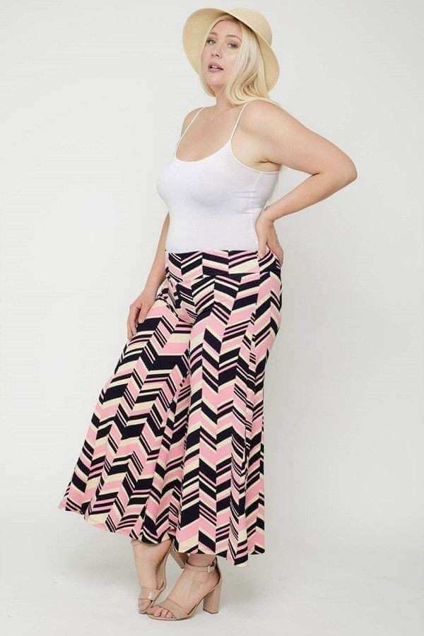 Chevron Print Pants - The Diva Goddess