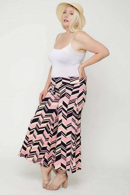 Chevron Print Pants - The Diva Goddess