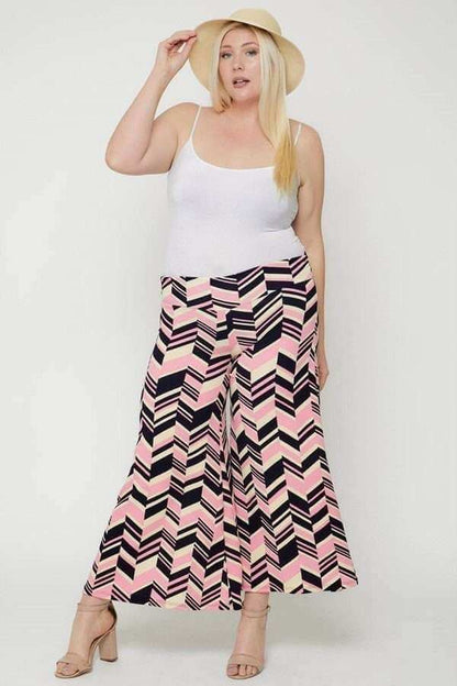 Chevron Print Pants - The Diva Goddess