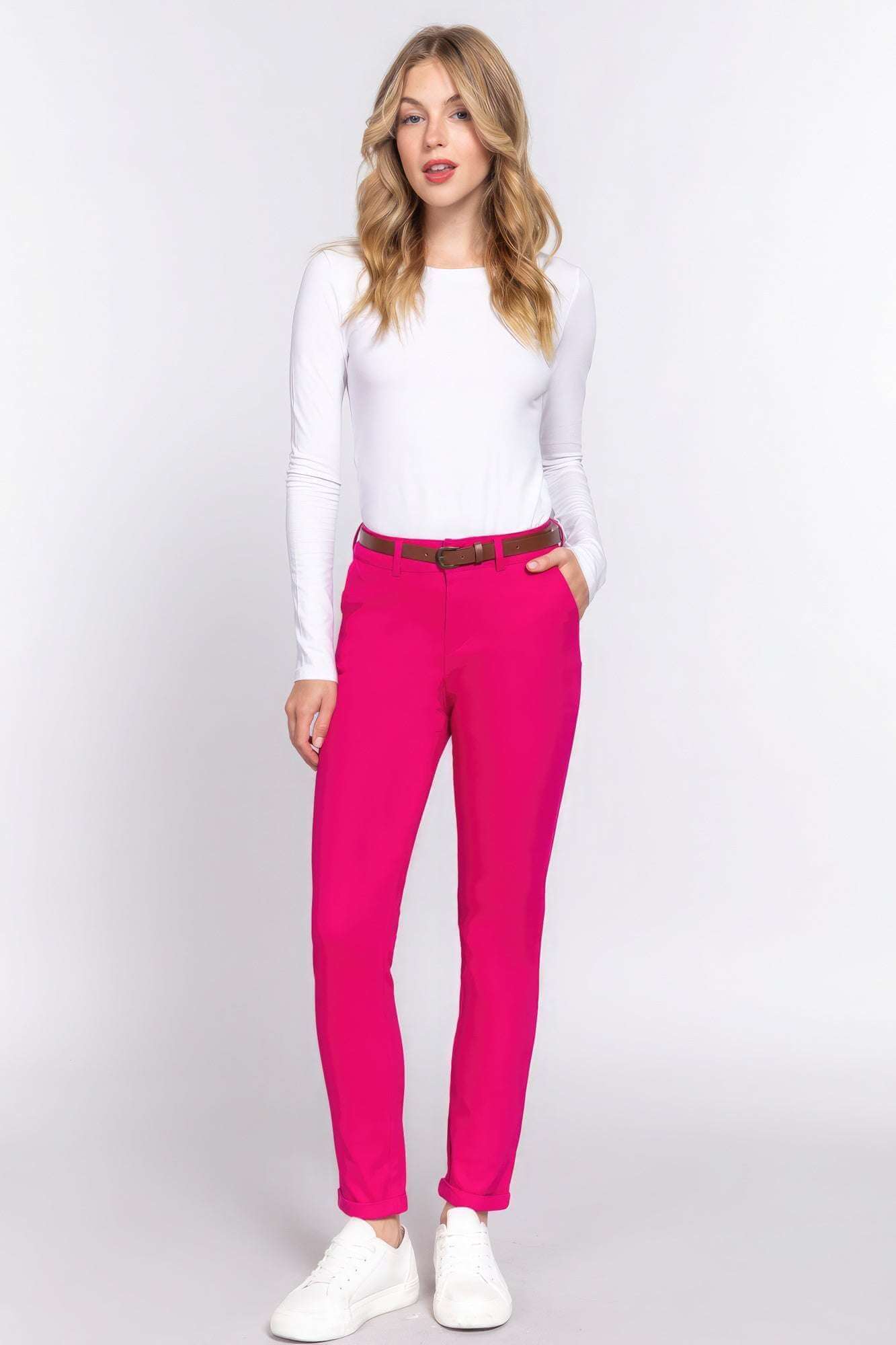 Belted long pants - The Diva Goddess