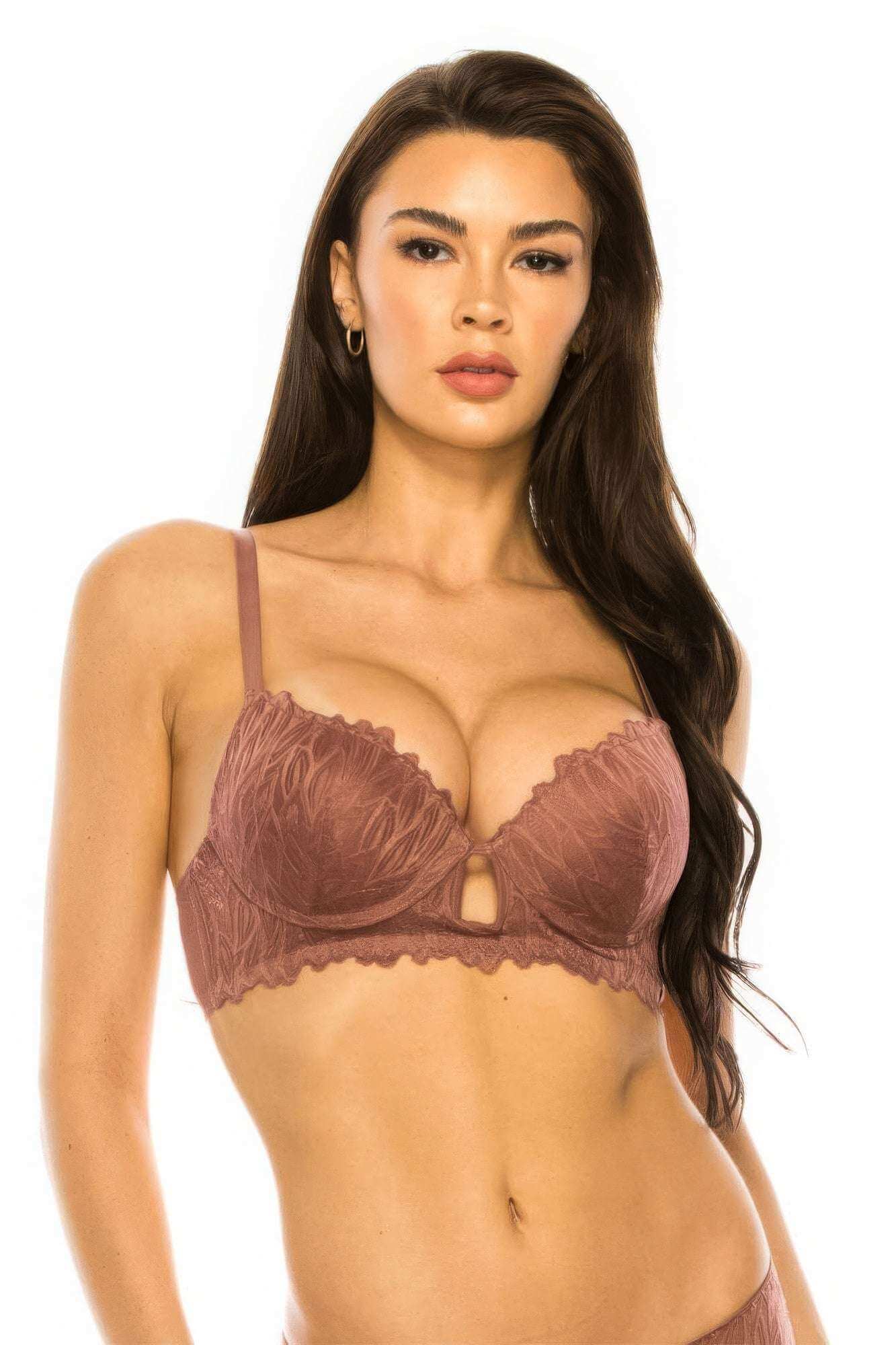 Coverage Lace Trim Bra - The Diva Goddess