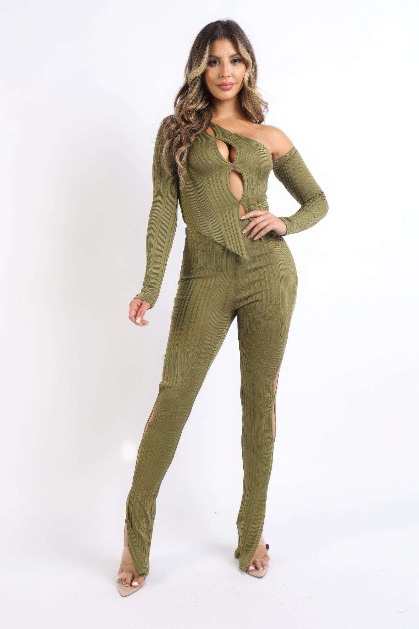 Cutout ribbed set - The Diva Goddess