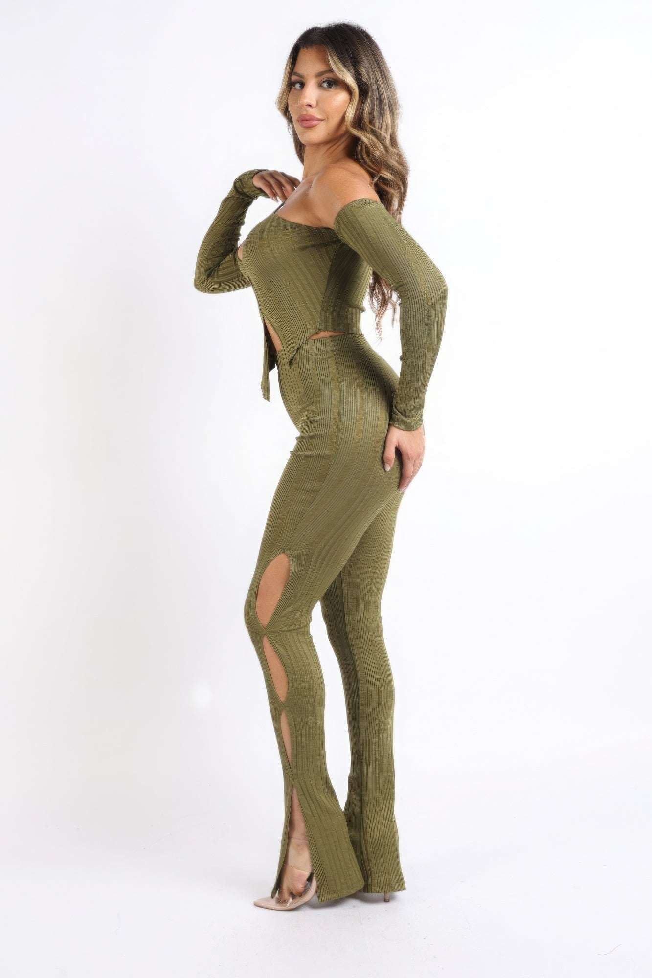 Cutout ribbed set - The Diva Goddess