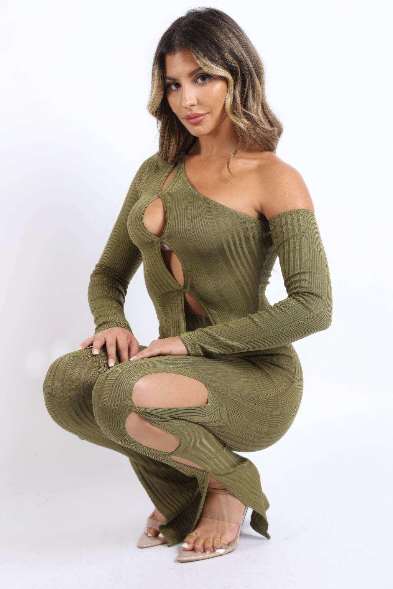 Cutout ribbed set - The Diva Goddess