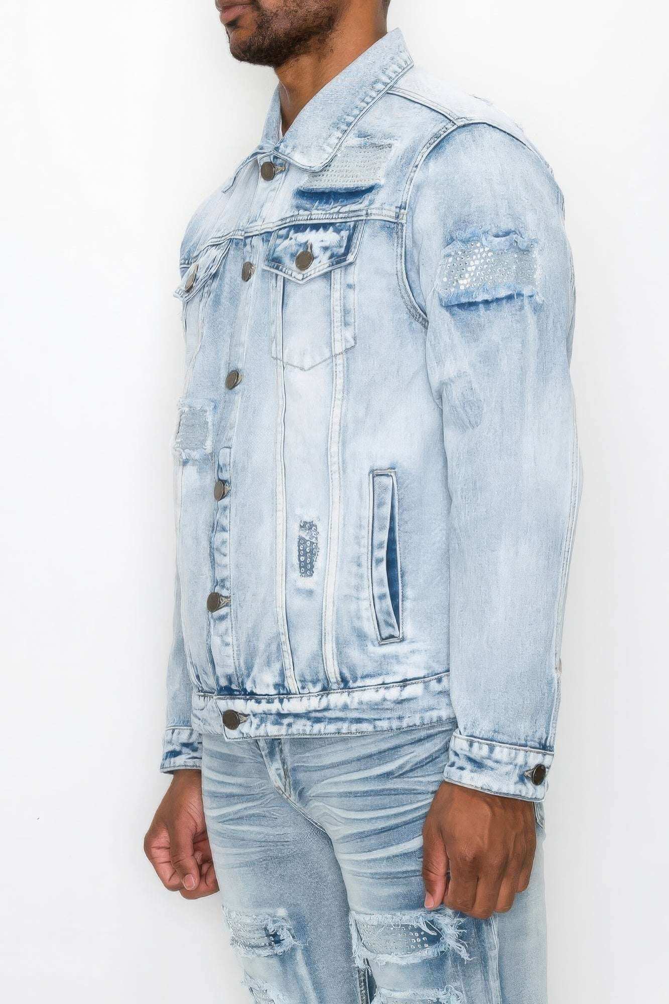 Diamond Denim Jacket - The Diva Goddess