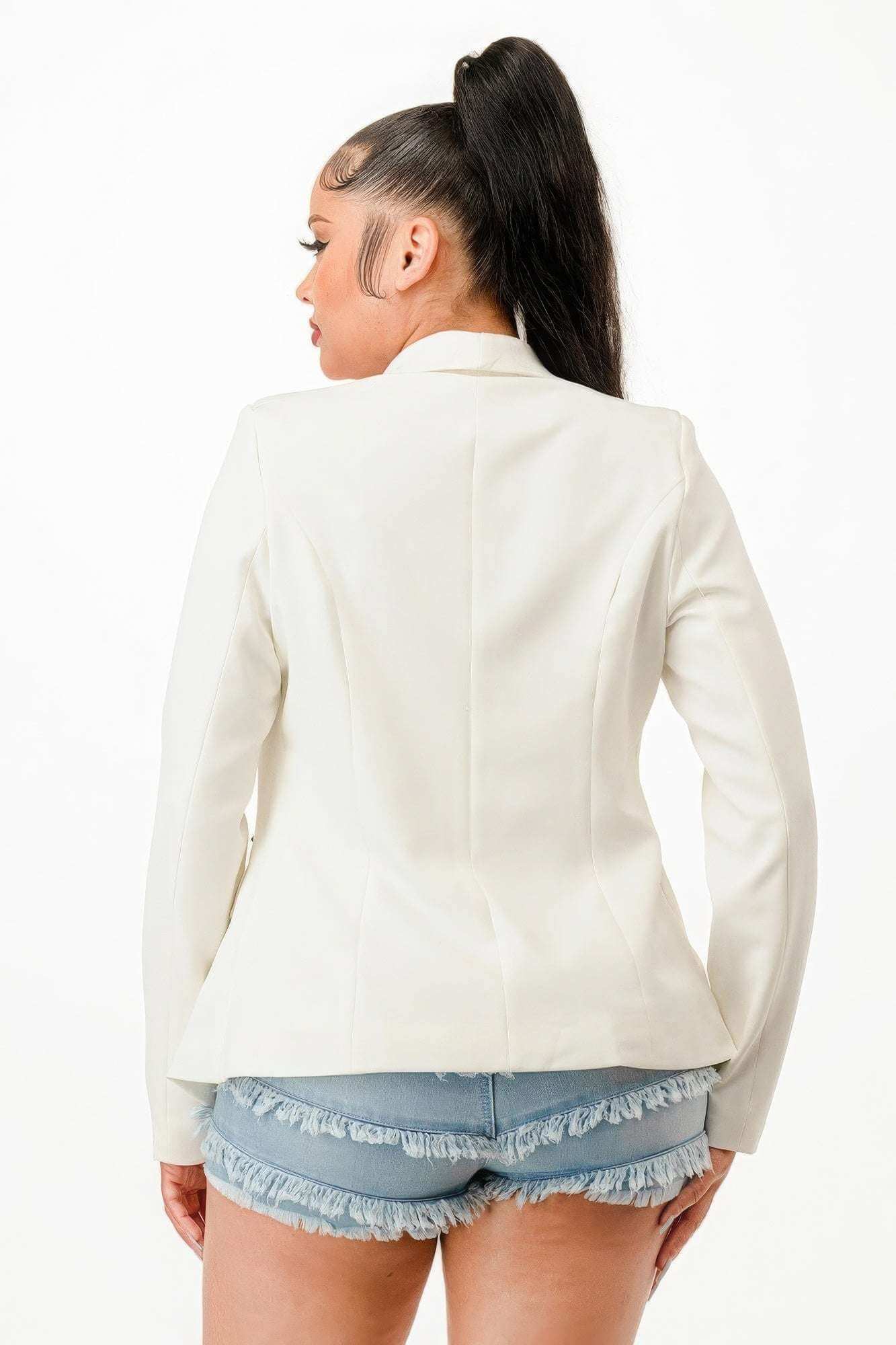 Double Breasted Blazer Jacket - The Diva Goddess